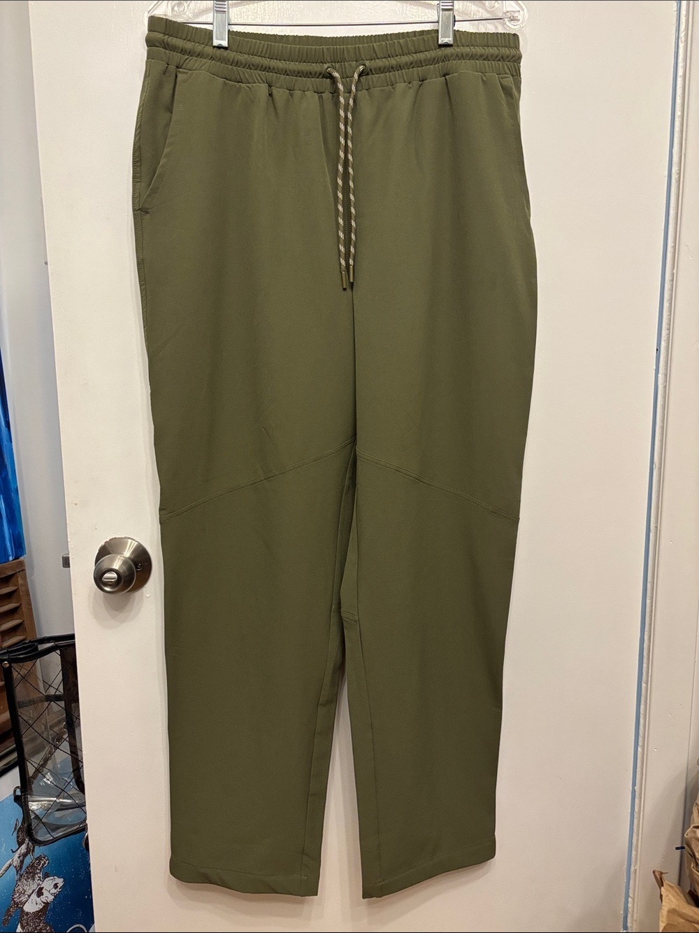 Olive Drawstring Women's Track Joggers